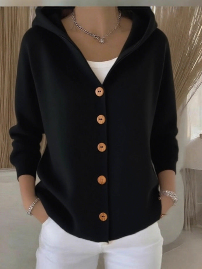 NYLAH – Hooded Vest with Buttons
